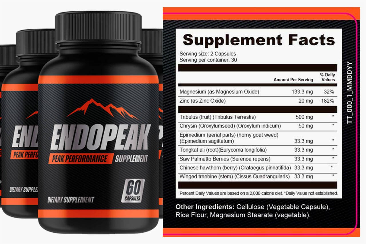 EndoPeak Supplement Facts